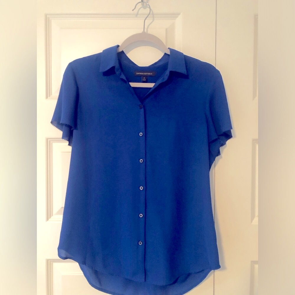 Banana republic small blouse button up